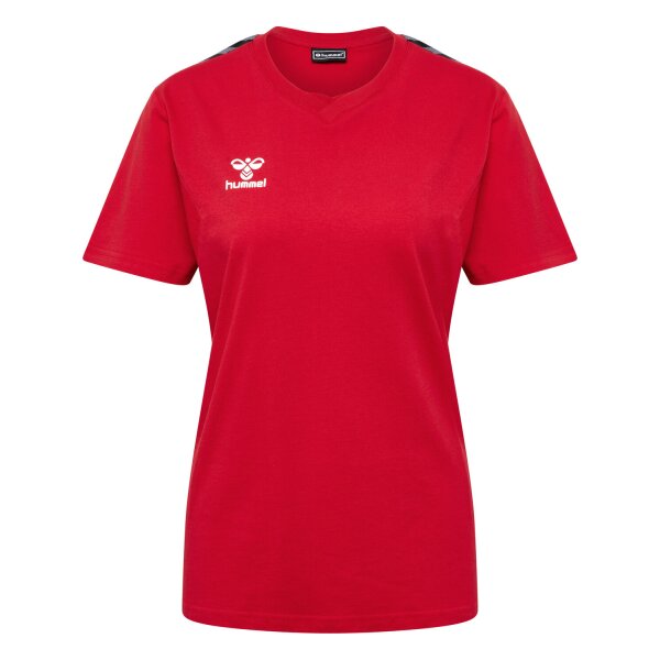 hummel Hmlauthentic Co T-Shirt S/S Damen - true red - 2XL