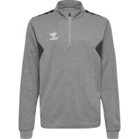 hummel Hmlauthentic Half Zip Sweat Kinder - grey melange - 140