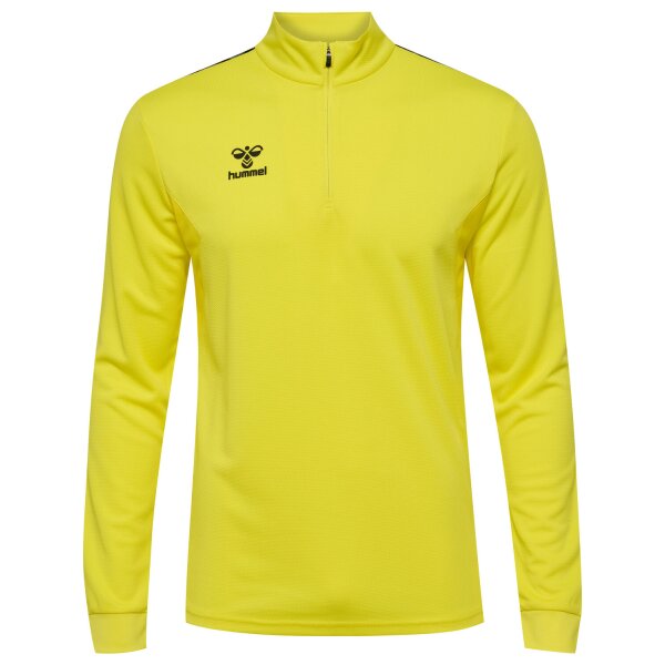 hummel Hmlauthentic Half Zip Sweat Herren - blazing yellow - M