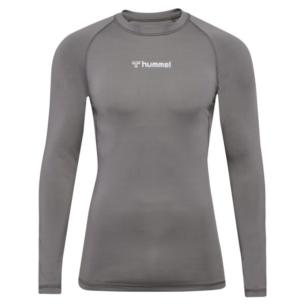 hummel Hmlbl Performance Tee L/S Herren - steel gray - 2XL