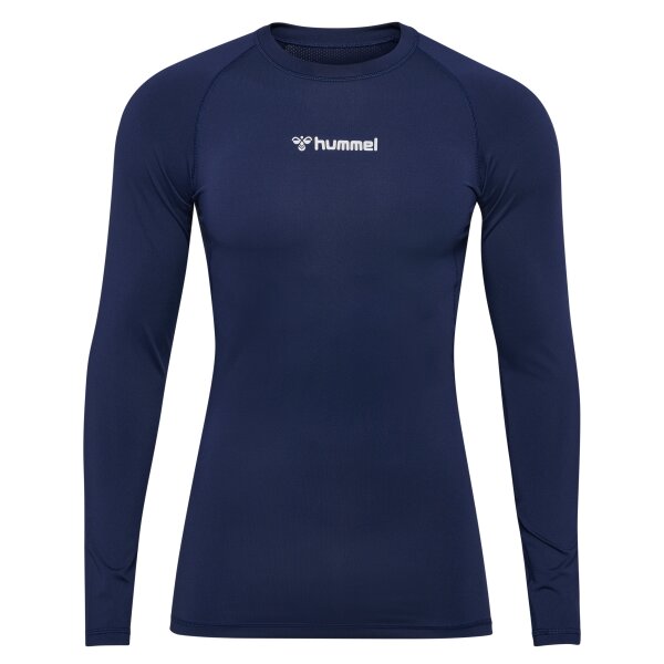 hummel Hmlbl Performance Tee L/S Herren - marine - S