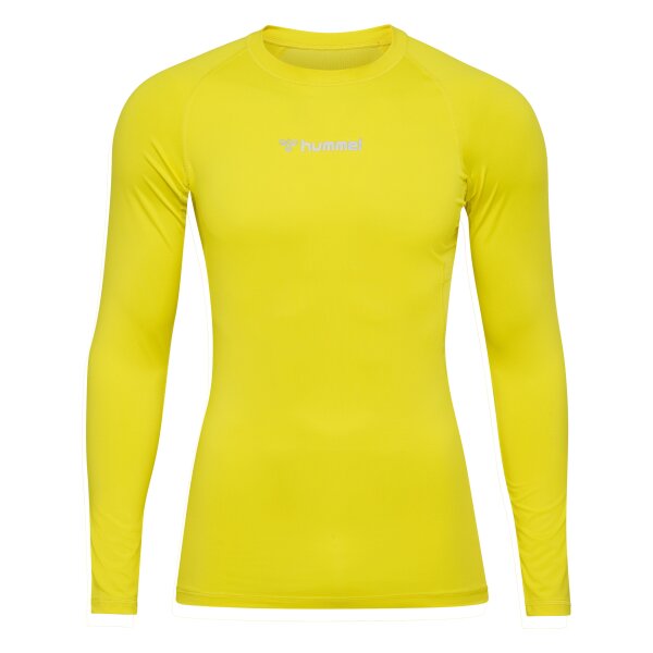 hummel Hmlbl Performance Tee L/S Herren - blazing yellow - XL