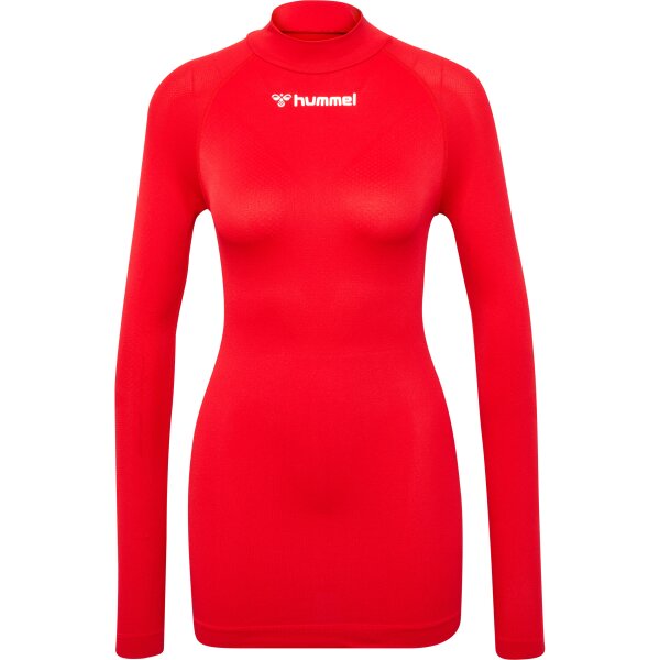 hummel Hmlbl Comfort 2.0 Mockneck Tee L/S Herren - true red - 2XL