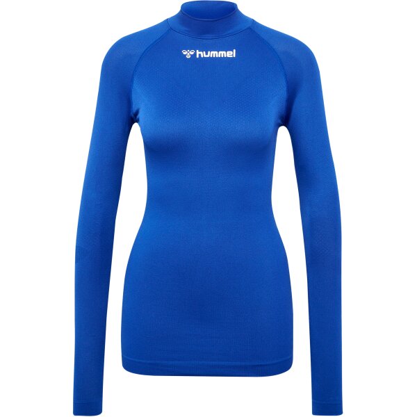 hummel Hmlbl Comfort 2.0 Mockneck Tee L/S Herren - true blue - XL
