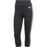 adidas Train Essentials 3-Streifen High-Waisted 3/4-Leggins Damen - schwarz/weiß - S