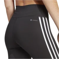 adidas Train Essentials 3-Streifen High-Waisted 3/4-Leggins Damen - schwarz/weiß - S