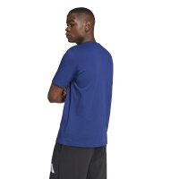 adidas Essentials Big Logo T-Shirt Herren - blau/weiß