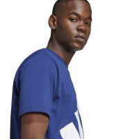 adidas Essentials Big Logo T-Shirt Herren - blau/weiß