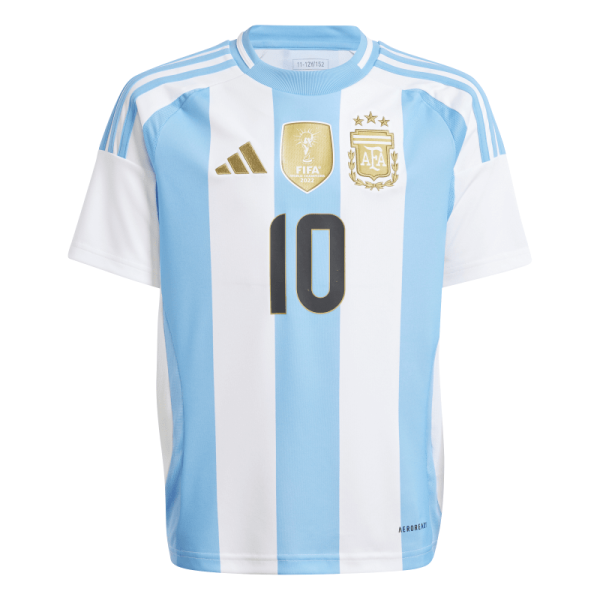 adidas Argentinien Messi Trikot Home 24 Kinder - weiß/blau-164