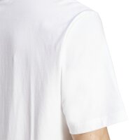 adidas Essentials Linear T-Shirt Herren - weiß/schwarz