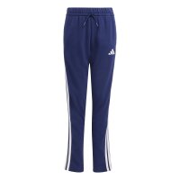 adidas Seasonal Essentials Tiberio 3-Streifen Fleece Trainingsanzug Kinder - blau/schwarz/weiß