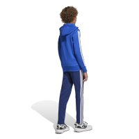 adidas Seasonal Essentials Tiberio 3-Streifen Fleece Trainingsanzug Kinder - blau/schwarz/weiß