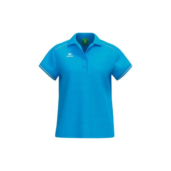 Erima CMPT Poloshirt Damen - curacao/weiß