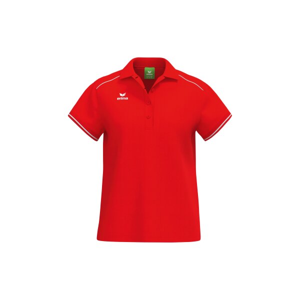 Erima CMPT Poloshirt Damen - rot/weiß - 36