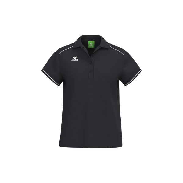 Erima CMPT Poloshirt Damen - schwarz/weiß - 38