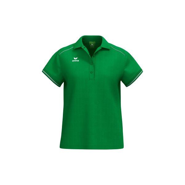 Erima CMPT Poloshirt Damen - smaragd/weiß - 40