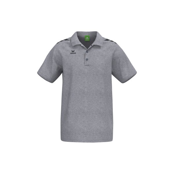 Erima CMPT 3 Wings Poloshirt Herren - grau melange/schwarz - S