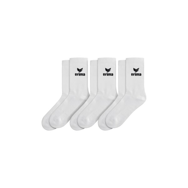 Erima Sport Socks 3pack Herren - new white - 47-50