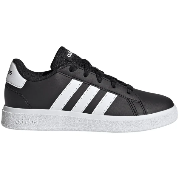 adidas Grand Court 2.0 Tennis Lace-Up Sneaker Kinder - schwarz/weiß-36 2/3