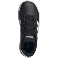 adidas Grand Court 2.0 Tennis Lace-Up Sneaker Kinder - schwarz/weiß-36 2/3