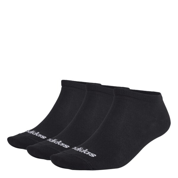 adidas Thin Linear Low Cut Socken 3er Pack - schwarz - 37-39 - Farbe: Schwarz