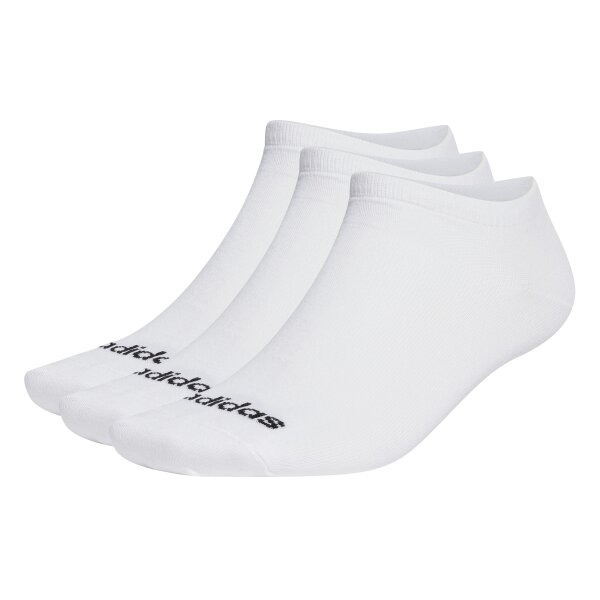 adidas Thin Linear Low Cut Socken 3er Pack - weiß