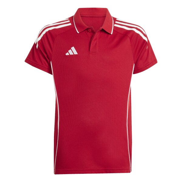 adidas Tiro 25 Competition Poloshirt Kinder - rot/weiß - 128