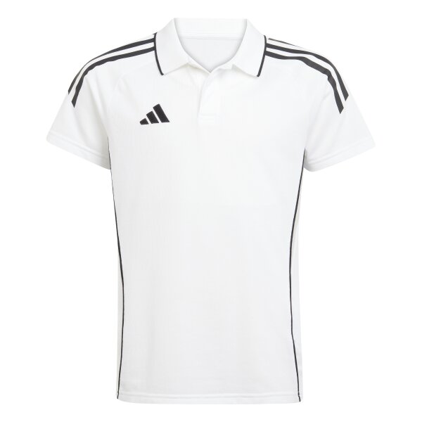 adidas Tiro 25 Poloshirt Kinder - weiß/schwarz