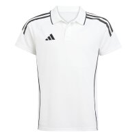 adidas Tiro 25 Poloshirt Kinder - weiß/schwarz