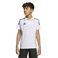 adidas Tiro 25 Poloshirt Kinder - weiß/schwarz