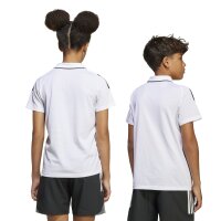 adidas Tiro 25 Poloshirt Kinder - weiß/schwarz