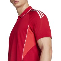adidas Tiro 25 Competition Poloshirt Herren - rot/weiß
