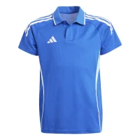 adidas Tiro 25 Competition Poloshirt Kinder - blau/weiß