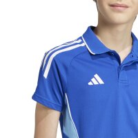 adidas Tiro 25 Competition Poloshirt Kinder - blau/weiß