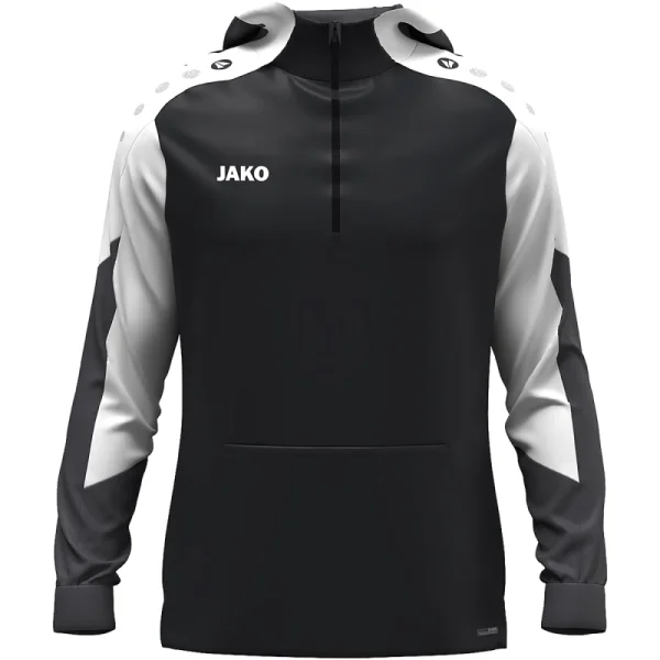 Jako Dynamic Zip-Hoodie - schwarz/weiß/grau