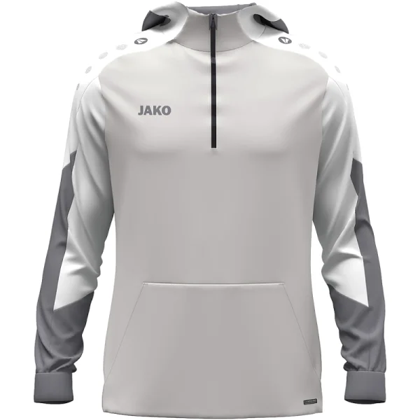 Jako Dynamic Zip-Hoodie - hellgrau/weiß/grau