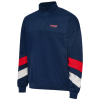 hummel hmlOVERSIZED Halfzip Sweatshirt Herren - blau