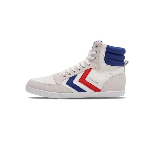 hummel Slimmer Stadil High Sneaker - white/blue/red/gum - 43