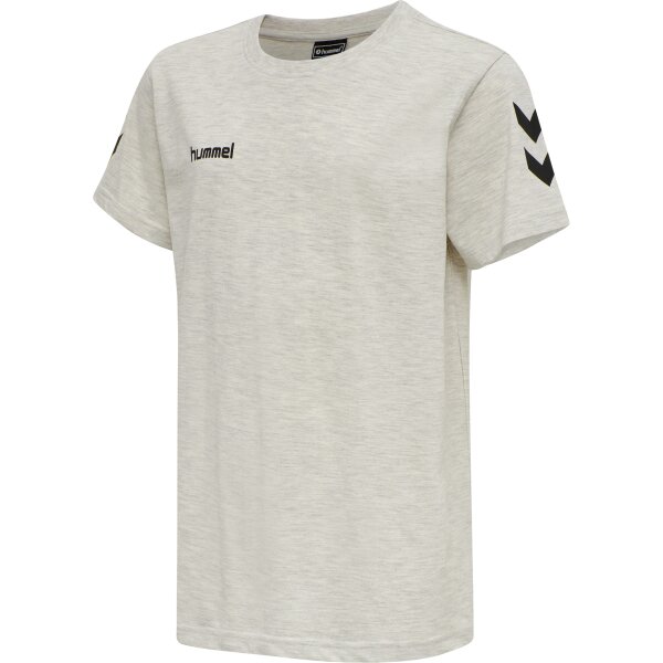 hummel Hmlgo Kids Cotton T-Shirt S/S - Kinder - egret melange