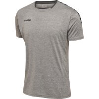 hummel Hmlauthentic Kids Poly Trikot S/S - Kinder - grey...