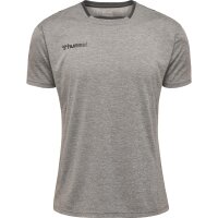 hummel Hmlauthentic Kids Poly Trikot S/S - Kinder - grey melange
