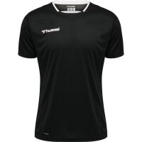 hummel Hmlauthentic Kids Poly Trikot S/S - Kinder - black/white