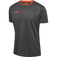 hummel Hmlauthentic Kids Poly Trikot S/S - Kinder - asphalt