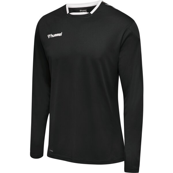 hummel Hmlauthentic Kids Poly Trikot L/S - Kinder - black/white