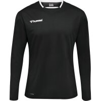 hummel Hmlauthentic Kids Poly Trikot L/S - Kinder - black/white