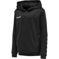 hummel Hmlauthentic Kids Poly Hoodie - Kinder - black/white