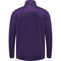 hummel Core XK Half Zip Poly Sweatshirt Unisex - acai/white