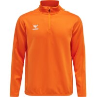 hummel Core XK Half Zip Poly Sweatshirt Unisex - orange tiger