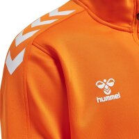 hummel Core XK Half Zip Poly Sweatshirt Unisex - orange tiger