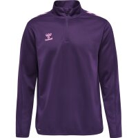 hummel Core XK Half Zip Poly Sweatshirt Unisex - acai